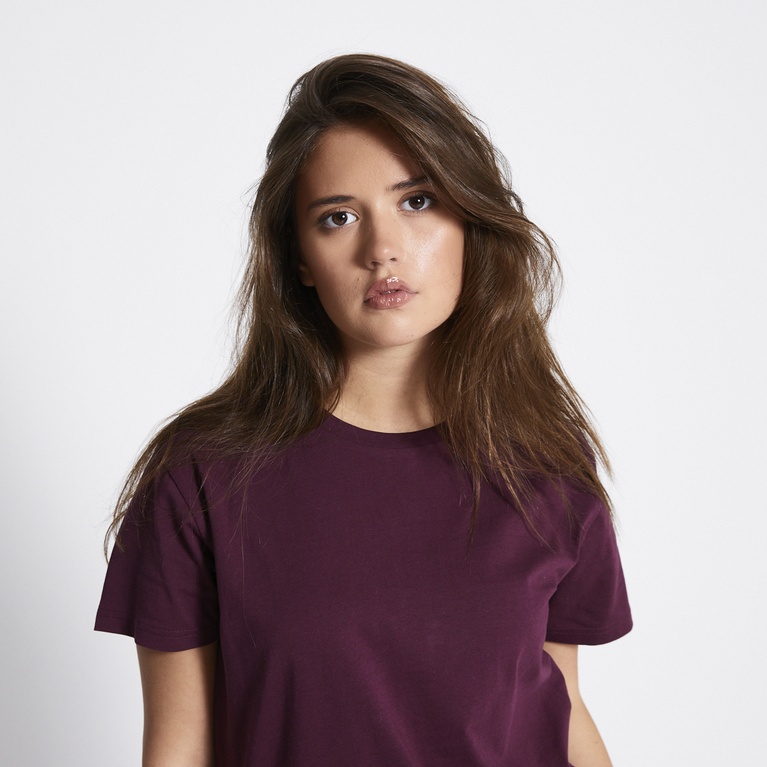 Basic tee "Bea" Burgundy